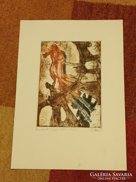 Stettner Béla grafikus rézkarca