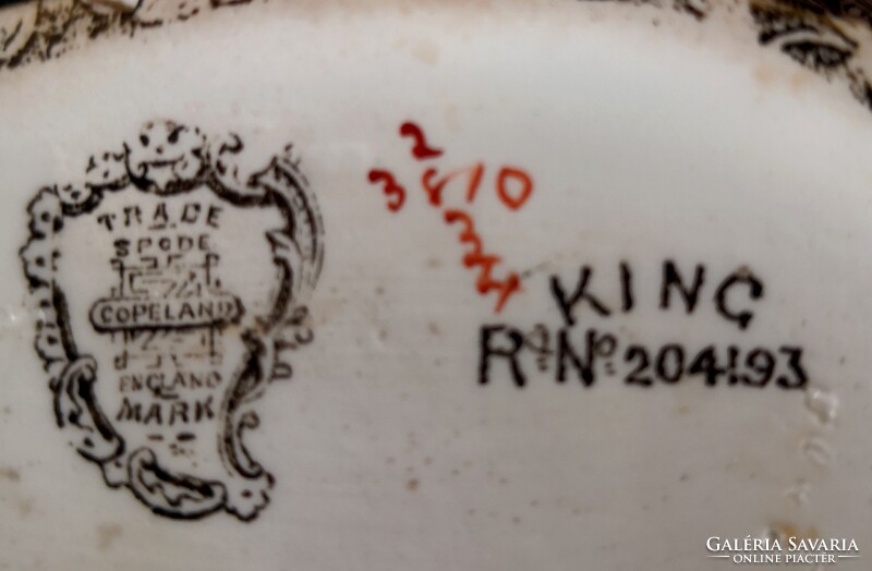 DT/448 – Spode Copeland „King” cukortartó 1893-ból