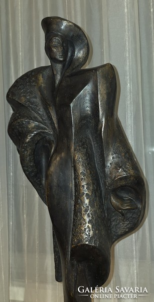 Alexander Danel Art-deco bronz nagyméretű szobor pár