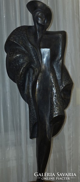 Alexander Danel Art-deco bronz nagyméretű szobor pár