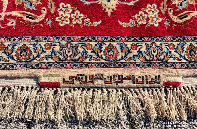 Isfahan selyem konturos szőnyeg szignos ALKUDHATÓ