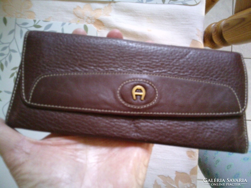 Vintage AIGNER puha valódibőr pénztárca
