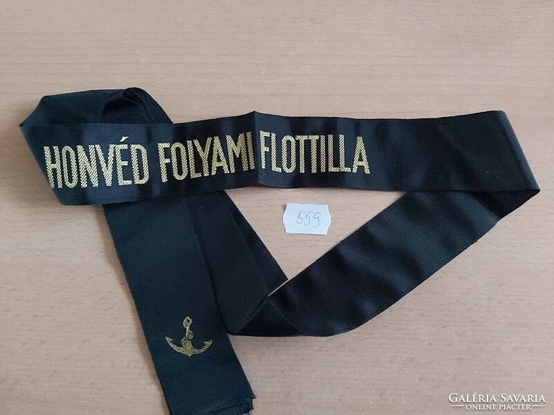 MN HONVÉD FOLYAMI FLOTTILLA HADIHAJÓS SAPKASZALAG 559.