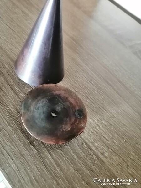 Bronz gyertyartó Iparművészeti Muharos Lajos?