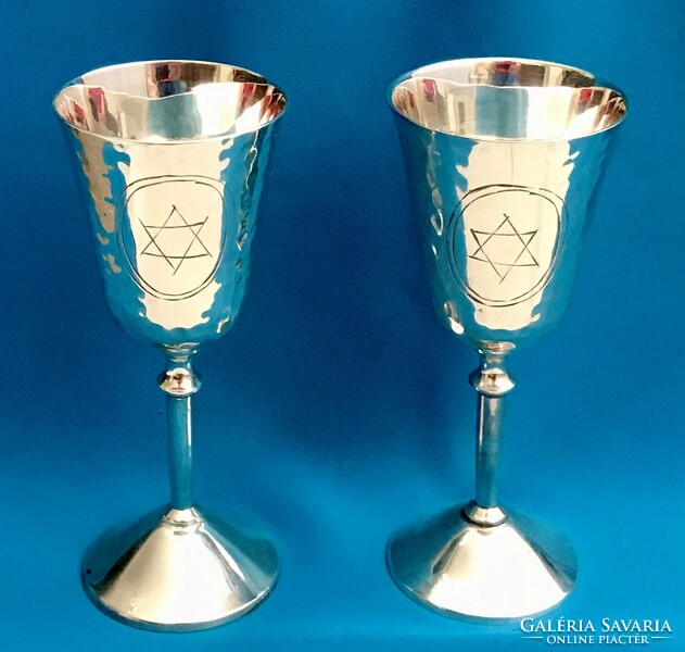 Ezüstözött kiddush kehely