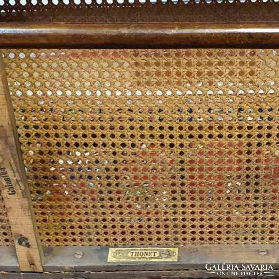 Eredeti jelzett bécsi Thonet Wien karfás pad