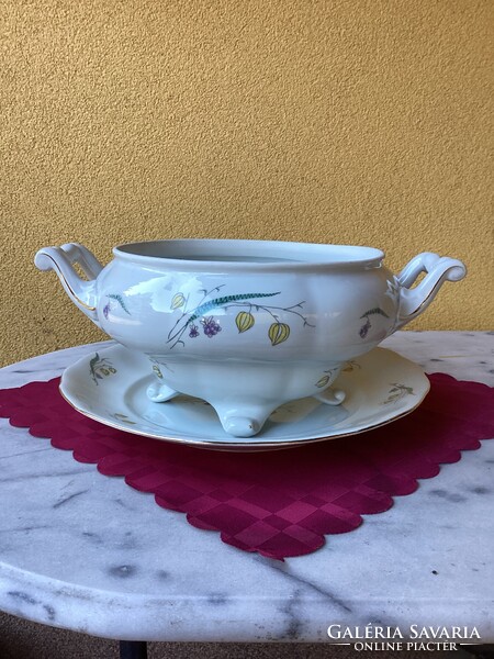 JAROLINA LENGYEL porcelán levesestál és kínáló.