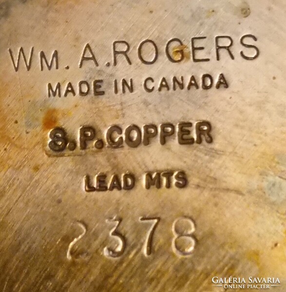W.M A ROGERS EZÜSTLEMEZ KANCSÓ