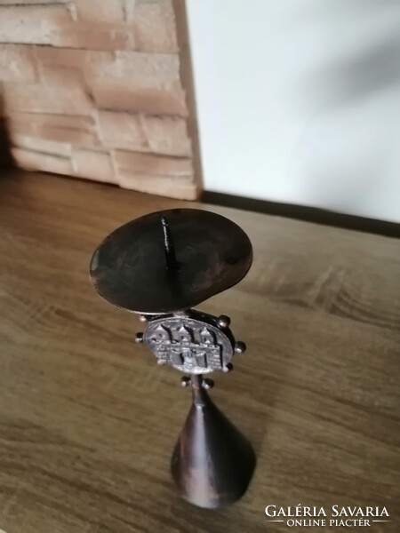Bronz gyertyartó Iparművészeti Muharos Lajos?