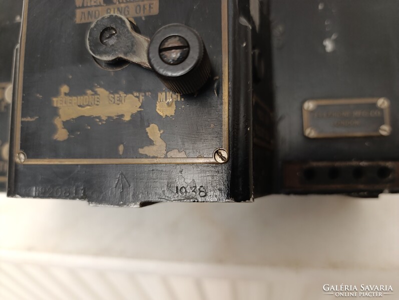 Antik katonai telefon angol készülék militari London 612 1546
