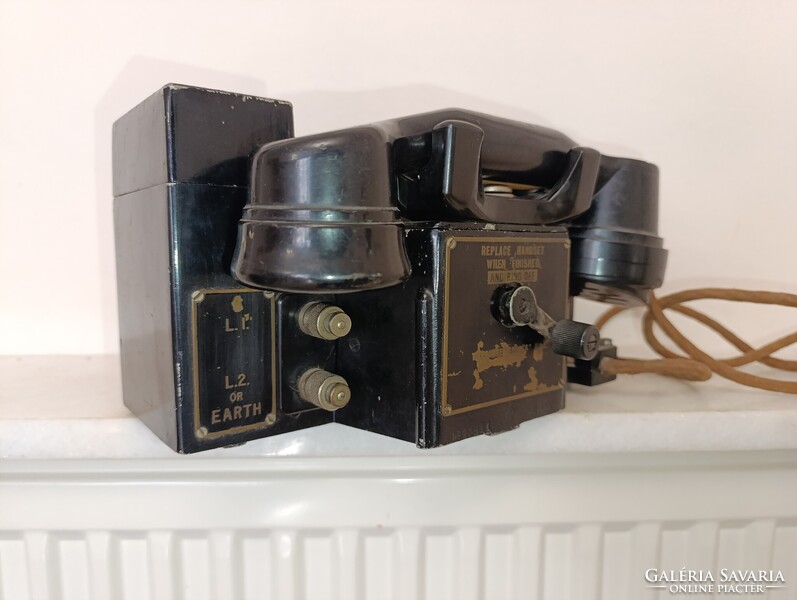 Antik katonai telefon angol készülék militari London 612 1546
