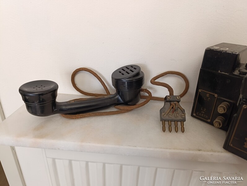 Antik katonai telefon angol készülék militari London 612 1546