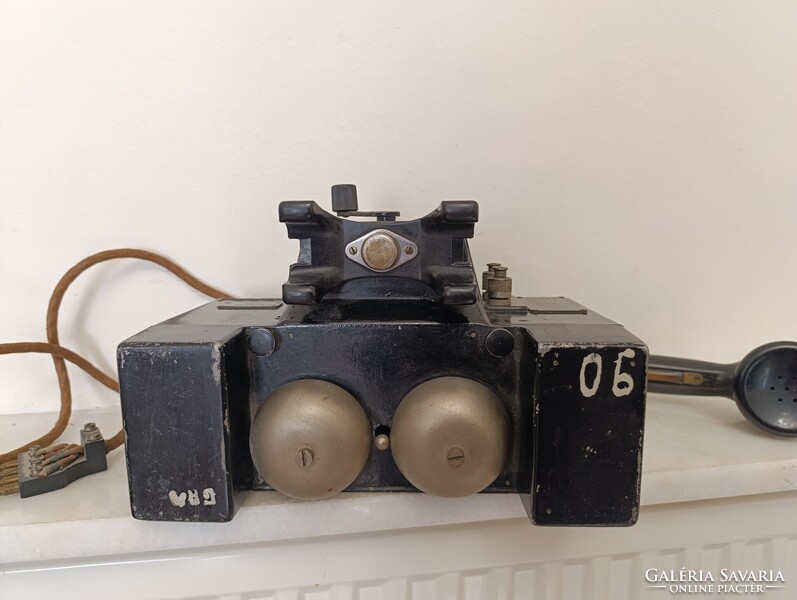 Antik katonai telefon angol készülék militari London 612 1546
