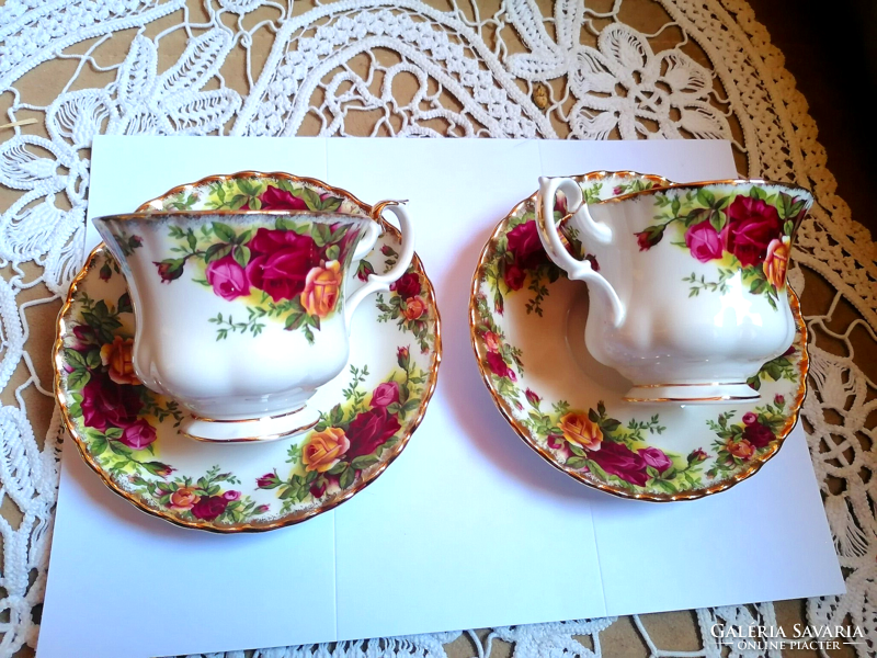 Royal Albert Old Country Roses kávés csésze pár  pótlásnak, vagy reggeli kávézáshoz
