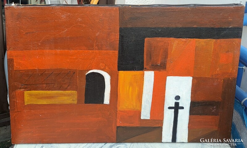 Barcsay? Olaj-vászon, 60x40 cm, jelzés nélkül