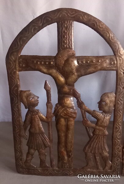 90 cm jelzett jN Marie bronz  tripticon  Ikon Kép ALKUDHATÓ