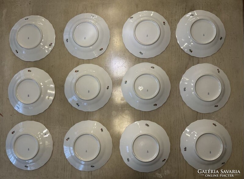 Ó-Herendi Viktória Királynő mintás rokályos étkészlet az 1900-as évek elejéről!Ritkán fellelhető!