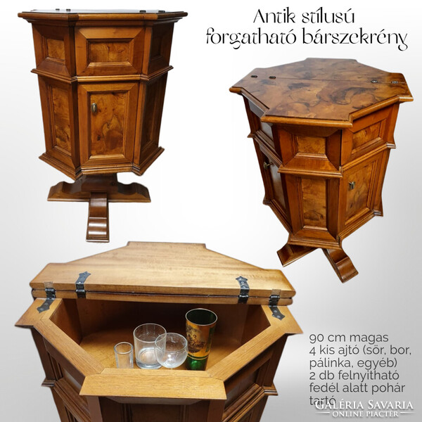 Stíl forgatható minibár