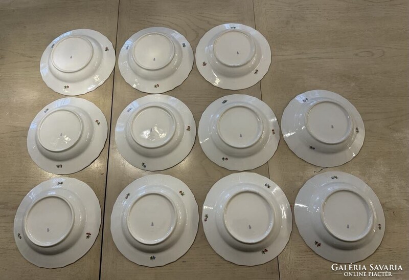 Ó-Herendi Viktória Királynő mintás rokályos étkészlet az 1900-as évek elejéről!Ritkán fellelhető!