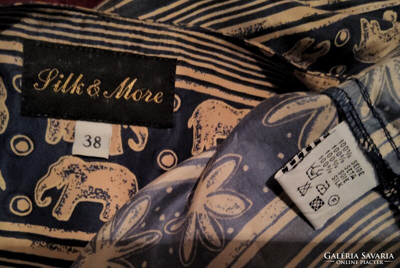 Silk&More női selyem blúz/tunika 38-as