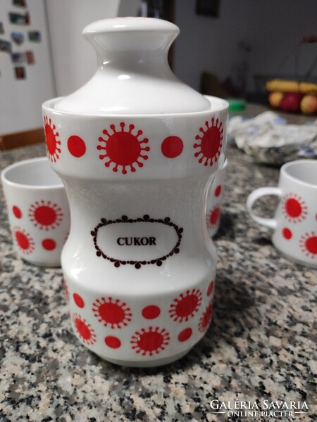 Alföldi napocskás centrum varia porcelán - nagy cukortartó