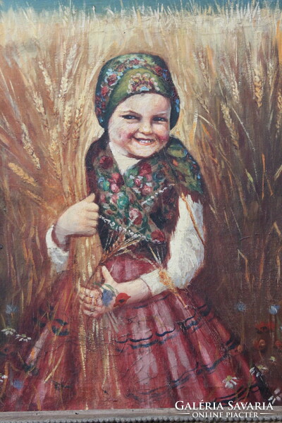 Glatz szignóval olajkép
