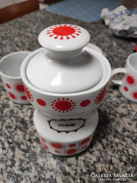 Alföldi napocskás centrum varia porcelán - nagy cukortartó