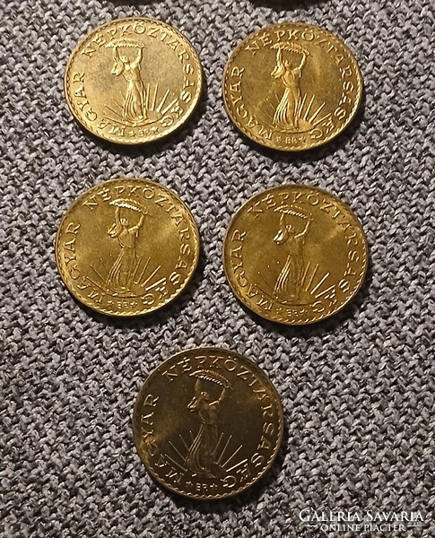 1983 -1989 TELJES 10 forint FT sor UNC verdefényes forgalmi sorokból összeállítva