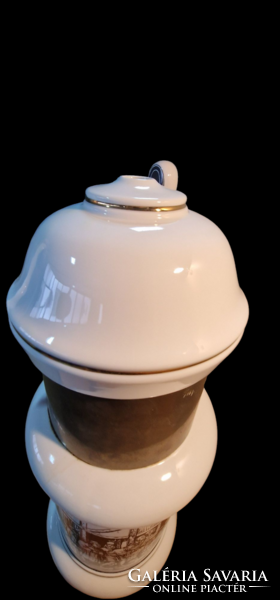 Hollóházi porcelán dupla karos sőrcsap.