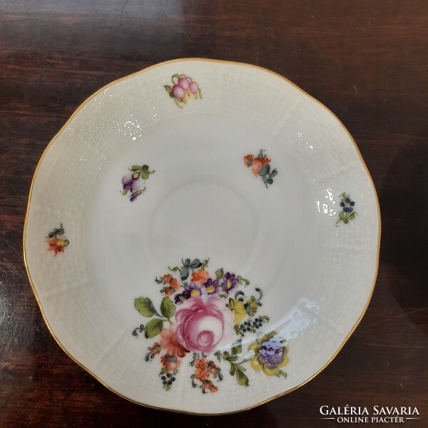 Herendi BHR mintás porcelán kávés csészealj
