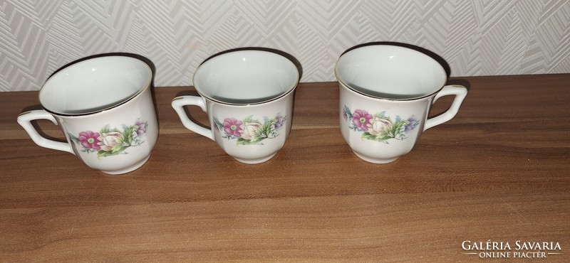 Régi Kínai Liling porcelán kávés csésze 3 db