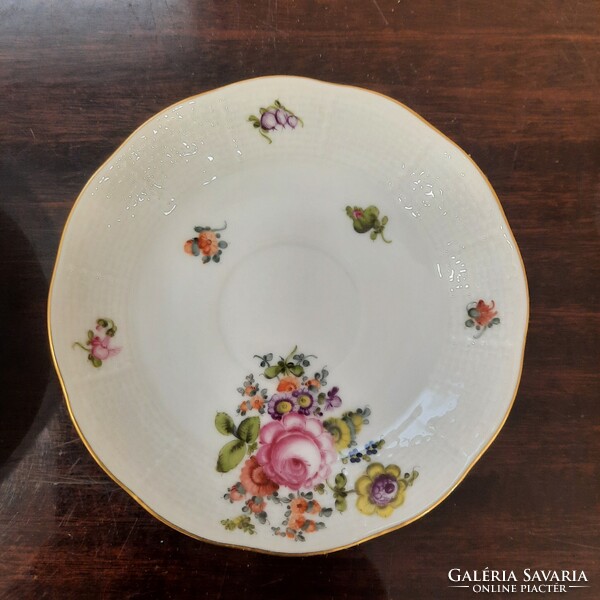 Herendi BHR mintás porcelán kávés csészealj