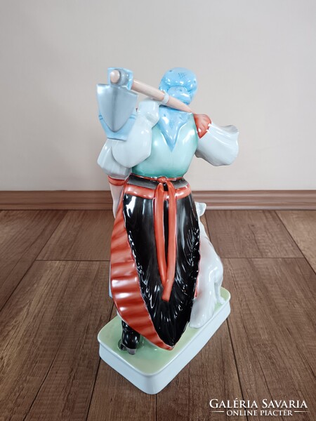 Régi Zsolnay porcelán Sinkó Hazatérő figura