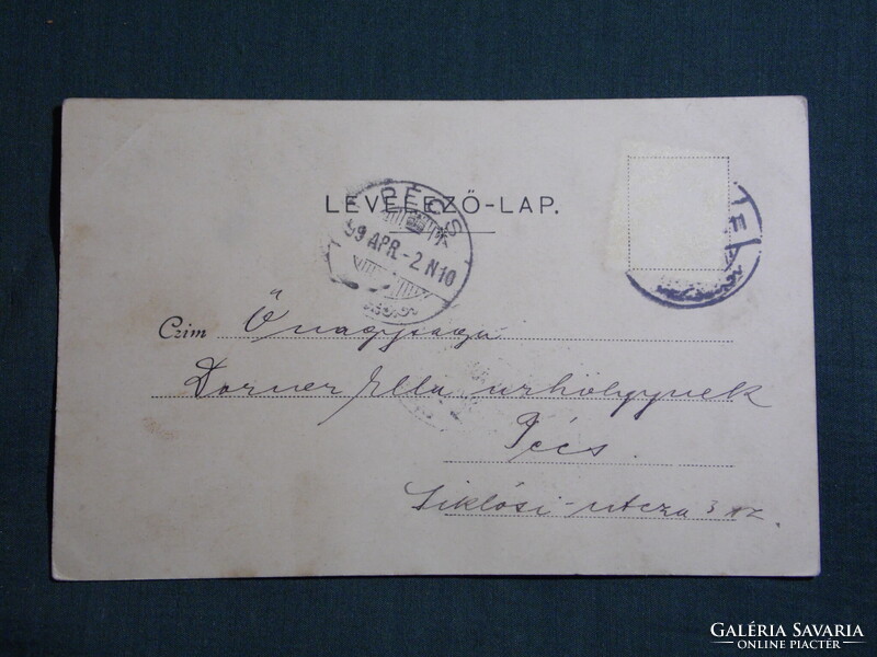 Képeslap,Szombathely,Zsinagóga templom látkép részlet,Apfel H. C. Szombathely kiadás ,1898-