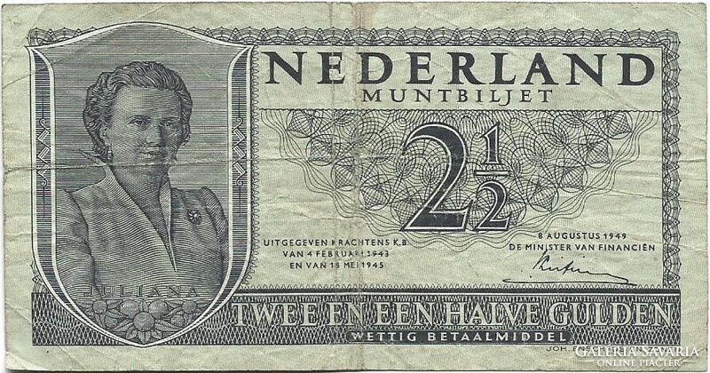2,50 2 1/2 gulden 1949 Hollandia
