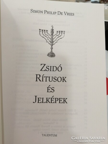 Simon Philip De Vries: Zsidó rítusok és jelképek. Ritka! Zsidó, hebraisztika szakirodalom