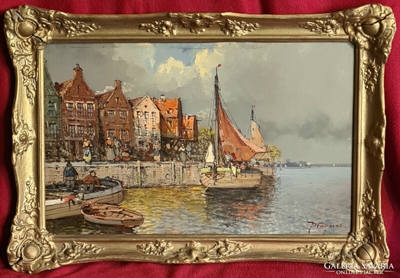 Hans Johann Wagner (1866 - 1940) : Kikötő