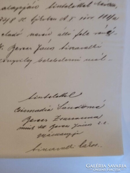 ZA615.1 Régi IRAT-illetékbélyegek -1911 Tiszavalk- Csizmadia Sándorné, Berecz Zsuzsanna Mezőkövesd