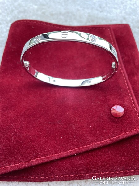 Eredeti Cartier love bracelet gyémántokkal