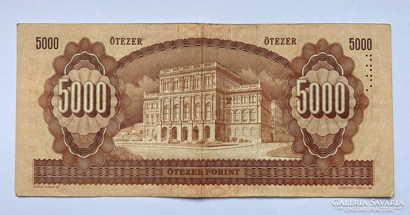 5000 forint 1990 J sorozat