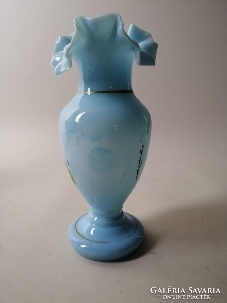 KÉK FODROS SZÉLŰ SZAKÍTOTT HUTAÜVEG VÁZÁCSKA