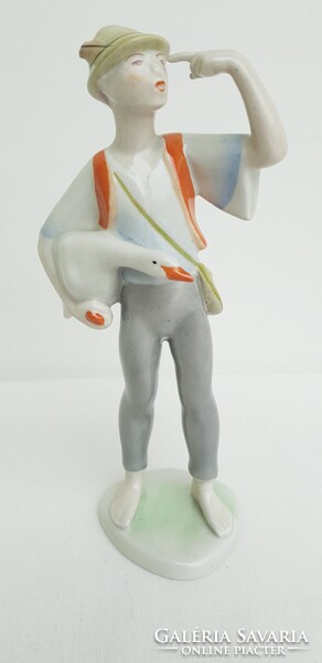 Drasche  Ludas Matyi porcelán szobor