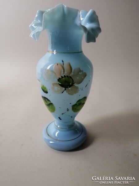 KÉK FODROS SZÉLŰ SZAKÍTOTT HUTAÜVEG VÁZÁCSKA