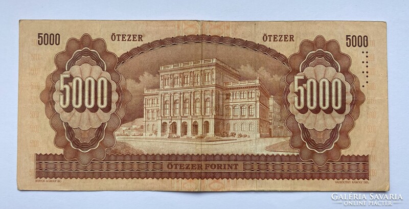5000 forint 1990 J sorozat