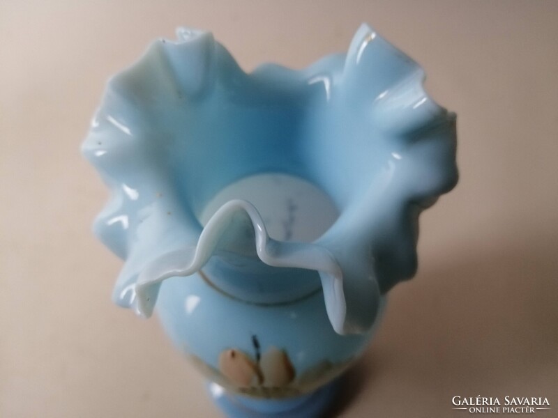 KÉK FODROS SZÉLŰ SZAKÍTOTT HUTAÜVEG VÁZÁCSKA