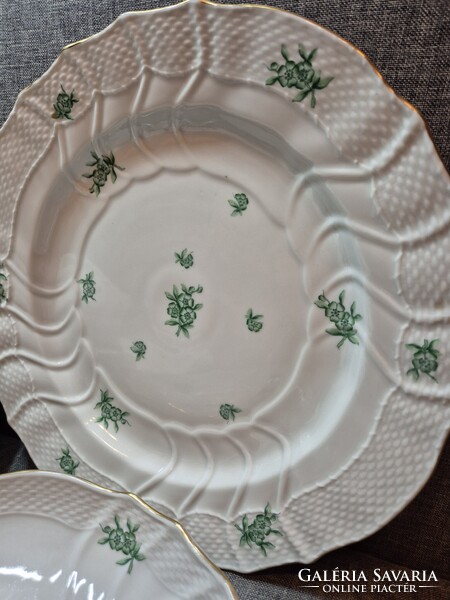 Herendi zöld "PC"(POMMIER CHINOIS) mintás 6 személyes étkészlet