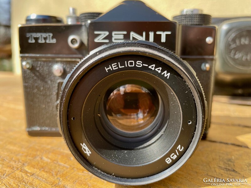 Régi szovjet Zenit TTL Helios - 44M Fényképezőgép, műszaki régiség