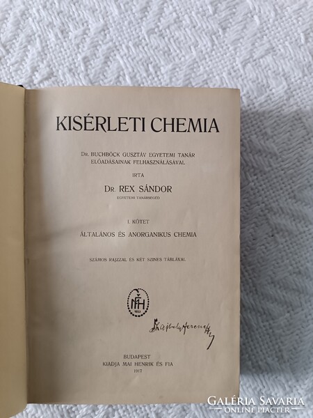 Kísérleti chemia 1917