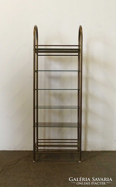 1V124 Bauhaus formatervezett fém vázas design polc