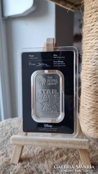 Star Wars 1 uncia ezüst tömb - az Erő sötét oldala - Royal Mint, Egyesült Királyság
